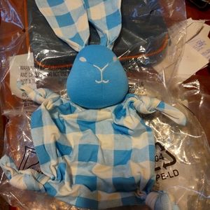 New Bamboo Kate Quinn  Blue Checkered Bunny Lovie